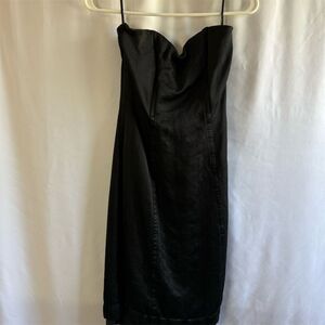Banana Republic Vintage Strapless Black Knee Length Dress Size 6